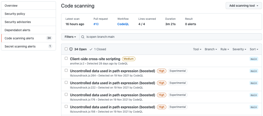 GitHub code scanning now finds more security vulnerabilities