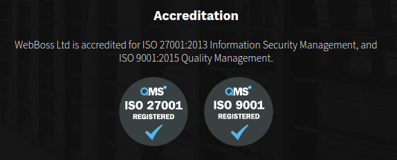 webboss ISO 27001